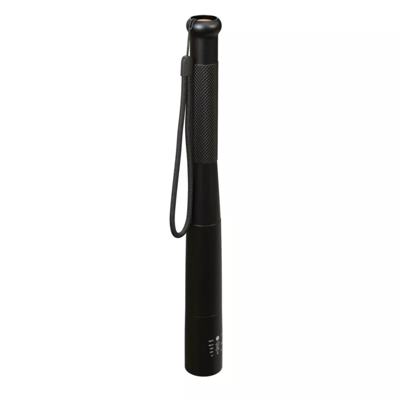 Lanterna de mão Extralink EX.30851, SMD LED 10W, corpo em alumínio, AA 1,5 V, 290×30×30 mm, preto