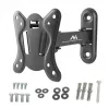 Suporte de parede para TV e monitor Maclean MC-416 13-32 30 kg inclinável rotativo máx. VESA 100x100 preto lacado a pó suporte universal LED OLED LCD