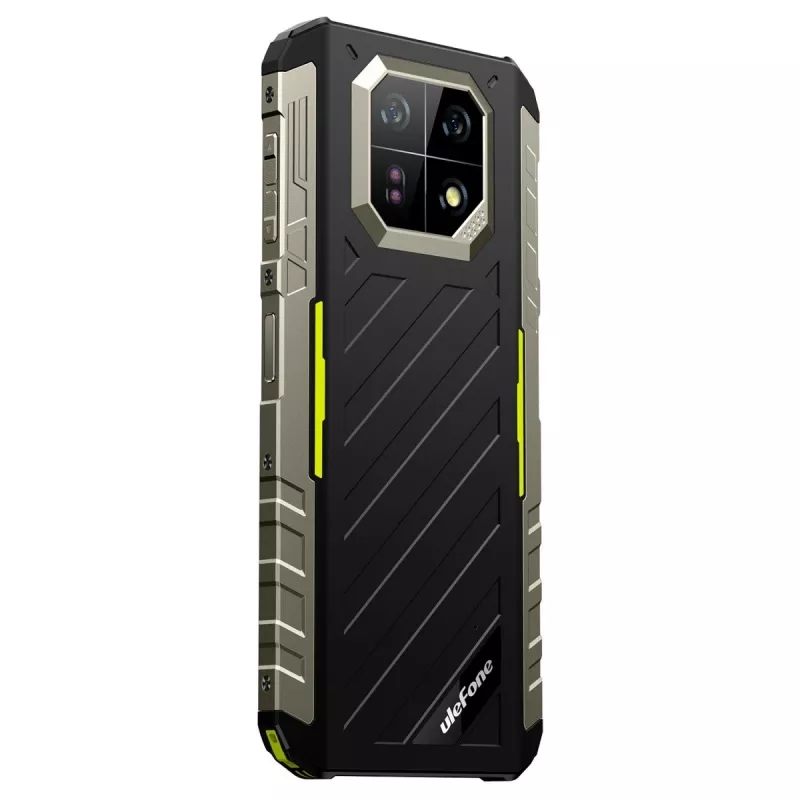Smartphone robusto UleFone Armor 22 4G, 9 GB RAM, 128 GB armazenamento, IP69K, verde