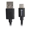 Adaptador de cabo USB 2.0 A para USB-C Sharkoon 0,5 m, preto