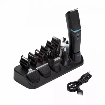 Máquina de cortar cabelo JATA JBCP3538 preta azul 1 mm a 1,2 cm