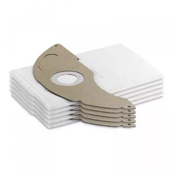 Sacos de pó Kärcher 2.889-217.0, 5 unid., branco, para aspiradores de depósito