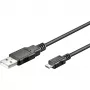 Cabo USB 2.0, ficha USB-A > ficha Micro-USB (preto, 5 metros)