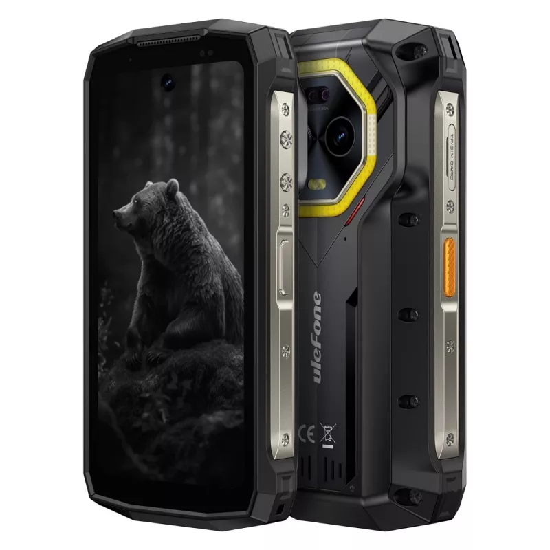 Ulefone Armor Mini 20 smartphone, 4,7 polegadas, Helio G99, 8GB RAM, 256GB, 6200 mAh, Android 14, preto