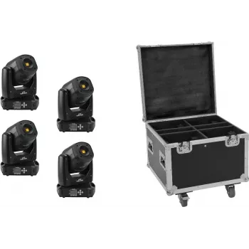 Conjunto LED EUROLITE TMH-S90 4x com mala de transporte — EUROLITE TMH-S90 4 unidades