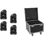 Conjunto LED EUROLITE TMH-S90 4x com mala de transporte — EUROLITE TMH-S90 4 unidades