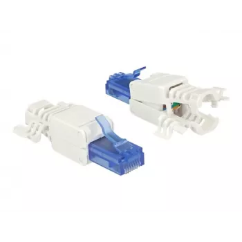 Ficha RJ-45 DeLOCK 86417 azul branco