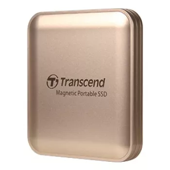 Disco SSD Transcend 2 TB USB Type-C dourado ESD420