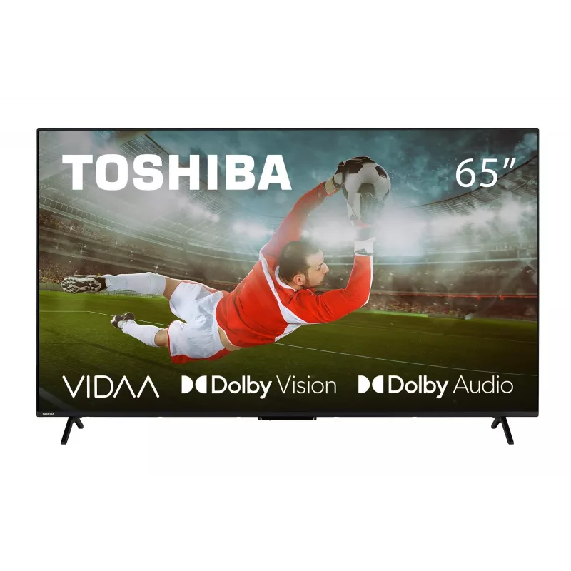 TV Toshiba 65UV2463DG 65 polegadas (165,1 cm) 4K Ultra HD DLED Smart-TV, 3840×2160, VIDAA, Wi‑Fi, 300 cd/m², preto
