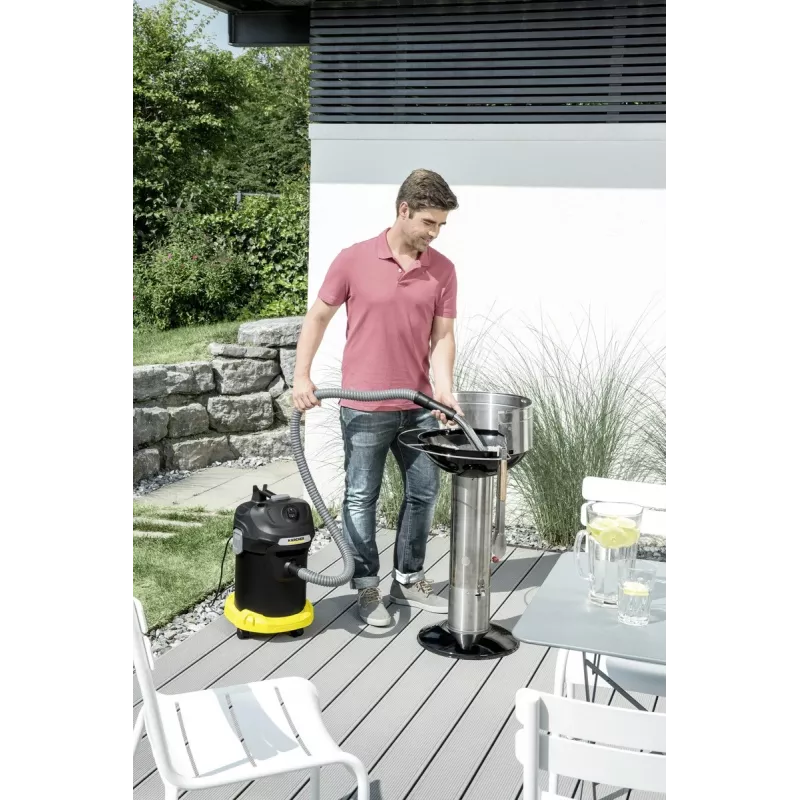 Aspirador a seco Karcher AD 4 Premium — 17 l, 600 W, sem saco, tubo metálico, tubo cromado