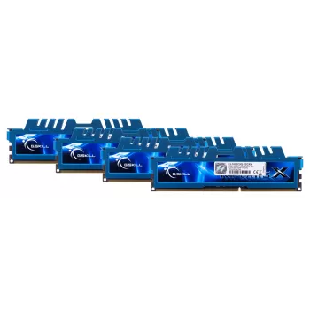 Conjunto de memórias G.SKILL RipjawsX F3-1600C9Q-32GXM (DDR3 DIMM; 4 x 8 GB; 1333 MHz; CL9)