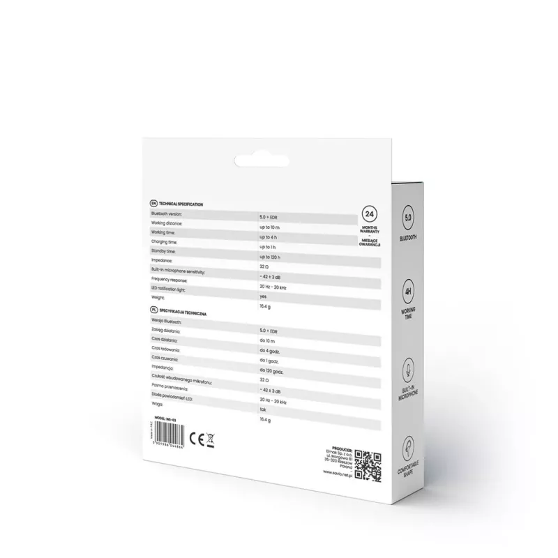 Auscultadores Bluetooth sem fios Savio WE-03