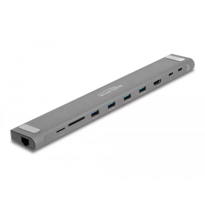 DeLOCK USB Type-C Docking Station fina 4K HDMI USB 3.2 Gen 1 LAN SD PD 3.0