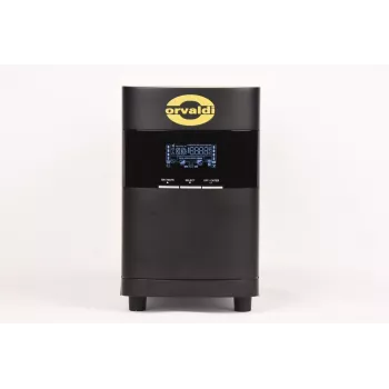 Fonte de alimentação ininterrupta ORVALDI VOTLT3K, 3 kVA (2100 W), torre, onda sinusoidal pura, AVR, LCD, 8× IEC320, USB, RS-232