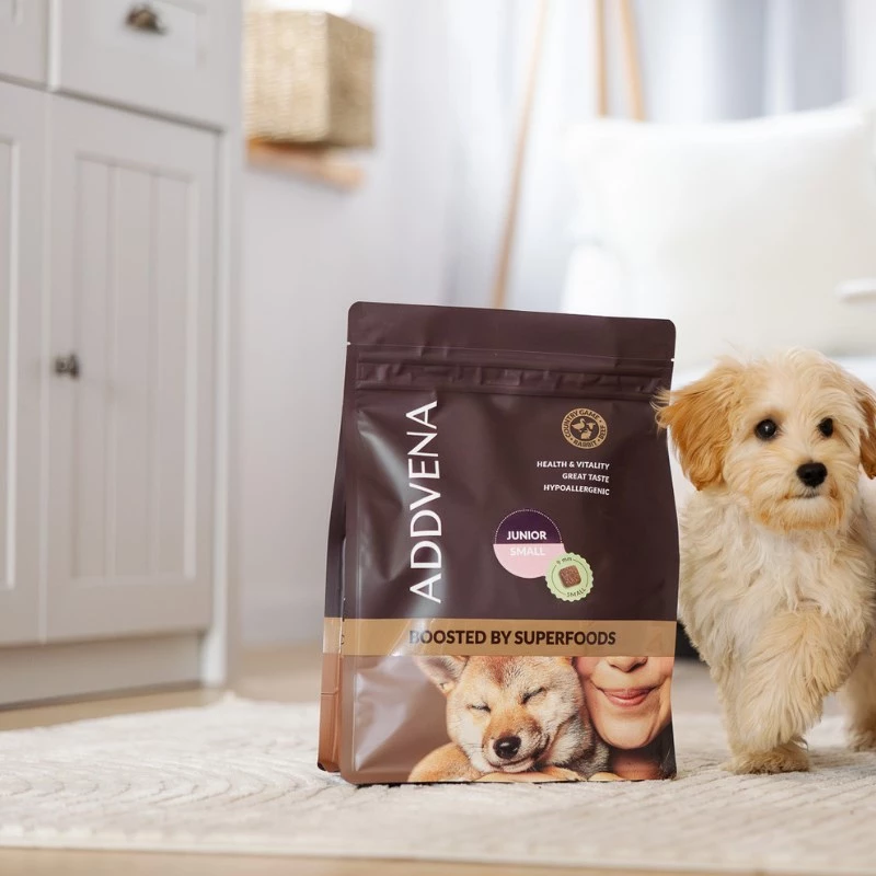 ADDVENA Boosted by superfoods Junior Small Beef - alimentação seca para cães - 2,5 kg