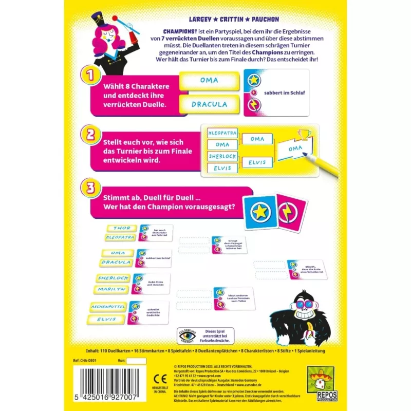 Champions, jogo de festa