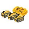 Conjunto de bateria e carregador DeWalt DCB118X3 — bateria de iões de lítio 9 Ah com carregador