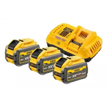 Conjunto de bateria e carregador DeWalt DCB118X3 — bateria de iões de lítio 9 Ah com carregador
