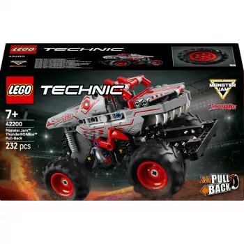 LEGO TECHNIC 42200 Monster Jam™ ThunderROARus™ com motor de retrocesso