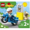 Conjunto de mota de brinquedo LEGO Duplo Polícia 10967 com rodas móveis e figura de polícia