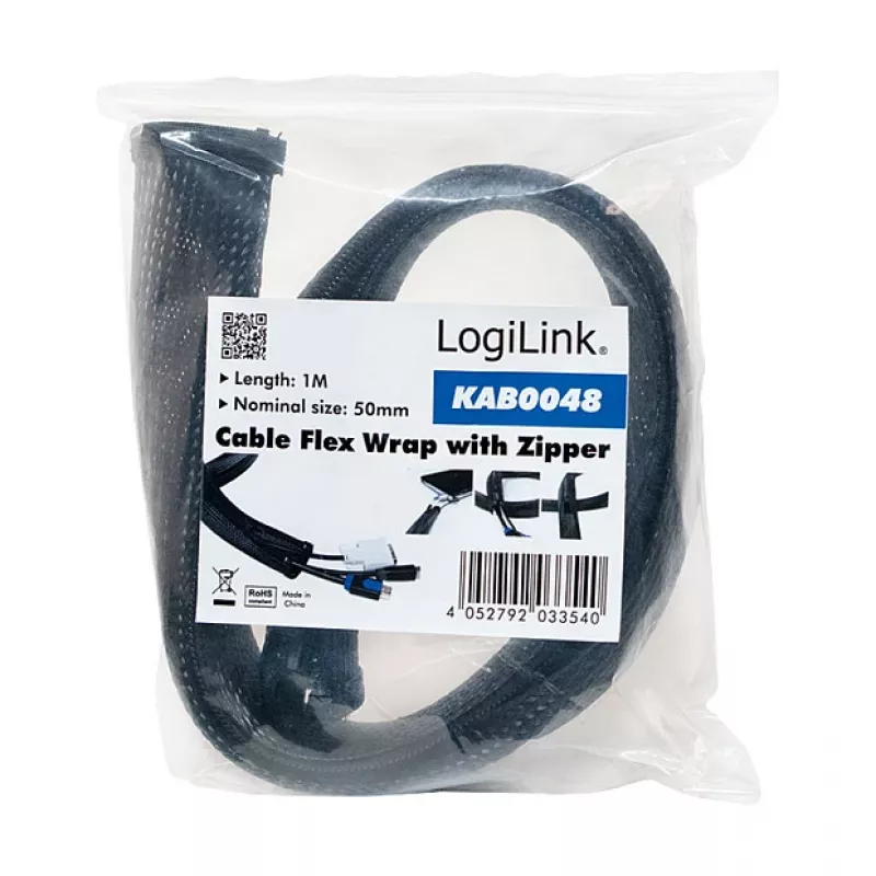 Manga para cabos LogiLink KAB0048 preto