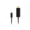 Adaptador de cabo de vídeo Lanberg CA-CMHD-10CU-0018-BK 1,8 m USB Type-C para HDMI