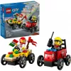LEGO CITY 60458 Pizza vs. carro de bombeiros