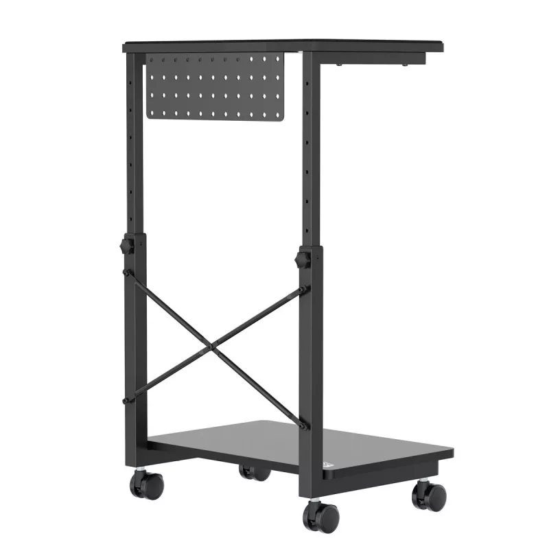 Suporte móvel para CPU com prateleira NanoRS, máx. 80 kg, altura ajustável 550–850 mm, RS430