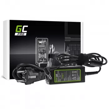 Fonte de alimentação Green Cell AD40P 45W para portáteis, 19V 2.37A, AC-DC, entrada 100–240V, preto