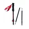 Bastões de trekking Viking Kettera Pro Lady — bastões de trekking para mulher, ajustáveis, par, preto/fúcsia