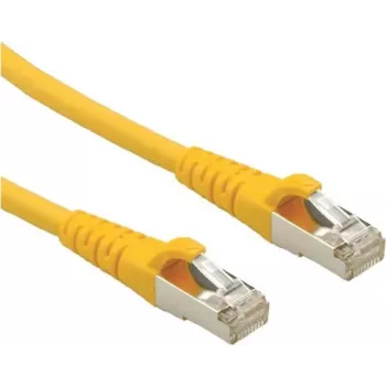 Cabo de rede ROLINE Cat6a S/FTP amarelo 15 m