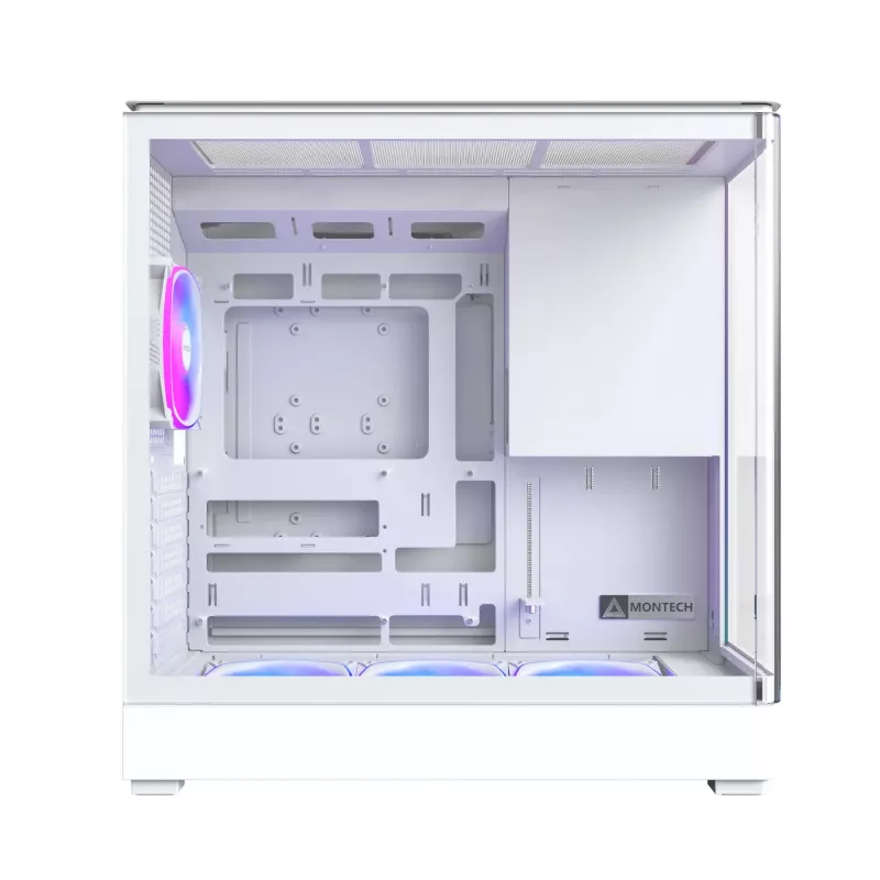 Caixa para PC Montech KING 45 PRO (W) — Midi-Tower branco para Micro-ATX / Mini-ITX