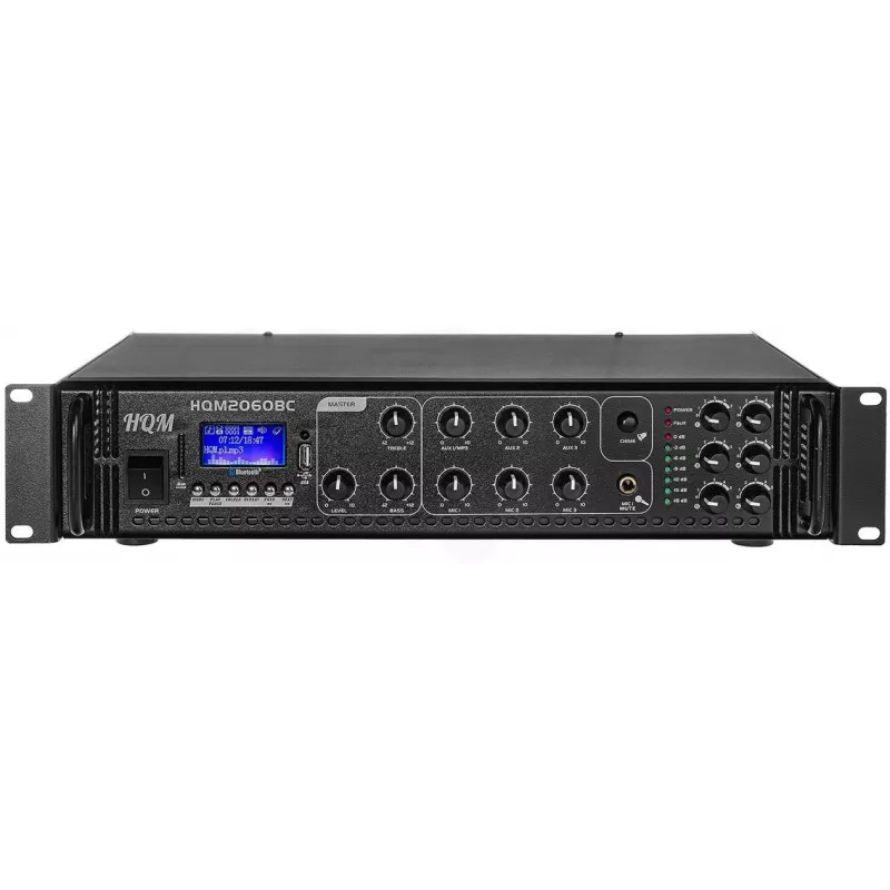 Amplificador de rádio HQM2060BC — FM, MP3, Bluetooth, 60W