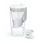 Brita Glass+1 Maxtra Pro Pure Performance jarro filtrante de vidro, 2,5 l totais / 1,5 l filtrados, adequado para máquina de lavar loiça, cinzento