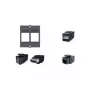 Bachmann 940.112 Acoplador Keystone CAT6 UTP RJ45 não blindado, preto