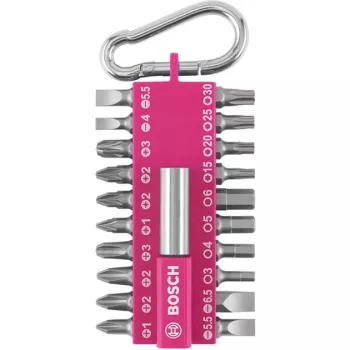 Conjunto de chaves de fendas Bosch 2607002821 — 21 peças: Torx, Phillips, Pozidriv, Hex