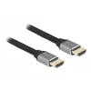 Delock - Cabo HDMI Ultra High Speed - HDMI macho para HDMI macho - 50 cm - Isolamento triplo - Cinzento - Contactos banhados a ouro, suporta 8K 6