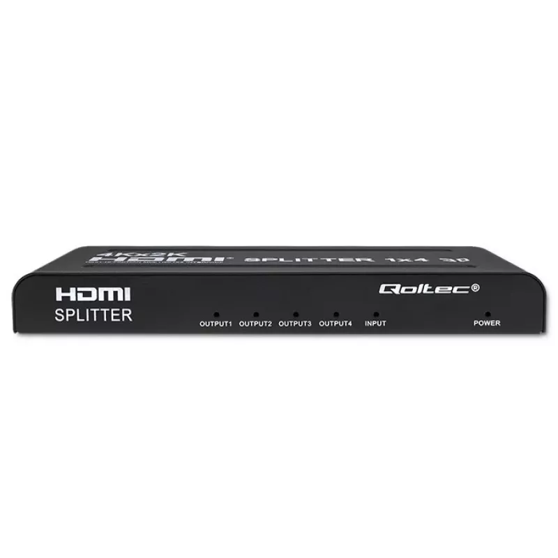 Qoltec 51798 Splitter HDMI ativo 4 x HDMI 4K x 2K | 3,4 Gbit/s