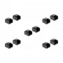 DeLOCK 86470 Tampa anti-pó para ficha RJ45, preto, 10 unid.