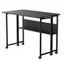 Mesa dobrável Maclean, preta, móvel 100x58 cm, máx. 50 kg, MC-126 B