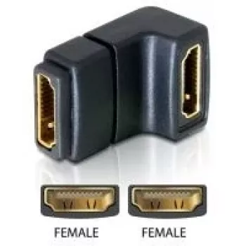 Adaptador HDMI fêmea 90° para baixo DeLOCK 65075