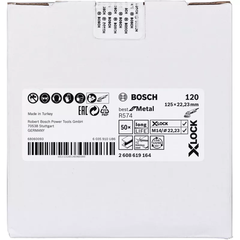 Acessório para rebarbadora Bosch 2 608 619 164 disco de corte