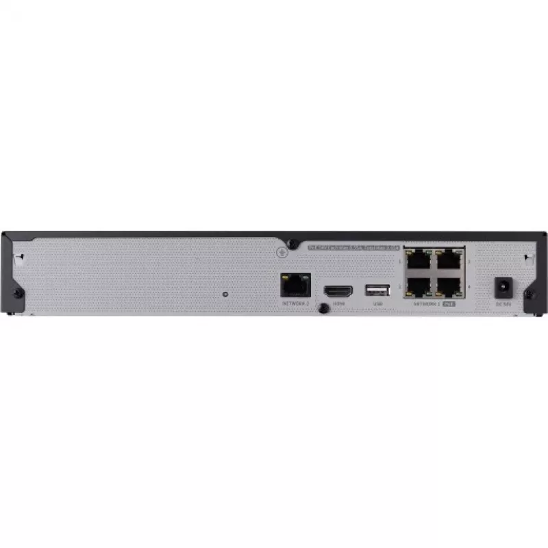 Gravador de vídeo em rede - 4 canais IP - H.265 - 40 Mbit/s - HDMI - switch PoE - sem HDD