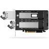 Rack de armazenamento móvel RAIDSONIC ToughArmor MB842MP-B — 2 baías removíveis para M.2 NVMe, PCIe 4.0 x16