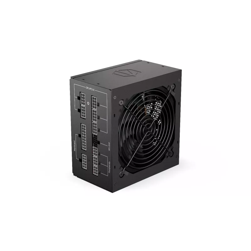 Fonte de alimentação ENDORFY Supremo FM6 850 W, 24-Pin-ATX, totalmente modular, 80 PLUS Gold, ventoinha de 120 mm, preto