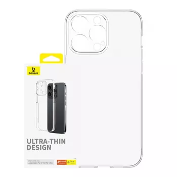 Capa para telemóvel para iPhone 15 ProMax Baseus OS-Lucent Series (Transparente)