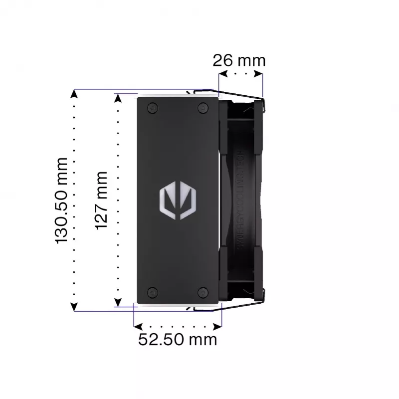 Endorfa Fera 5 preto ARGB dissipador de CPU