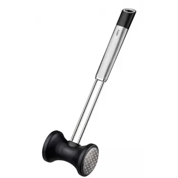 Batedor de carne GEFU PRIMELINE 29215 — martelo em aço inoxidável, ferramenta manual para bater carne