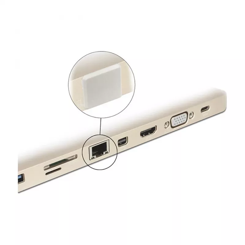 Tampa de segurança para conector fêmea RJ-45 DeLOCK 64019
