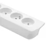 Extensão de energia Qoltec 50276 1,8 m 5 tomadas AC Interior Branco